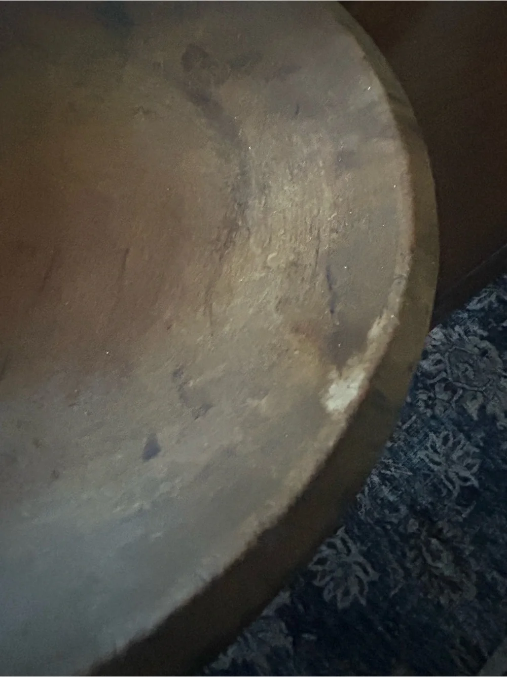 Handcrafted Brown Wooden Serving Bowl - Rustic Home Kitchen Accent